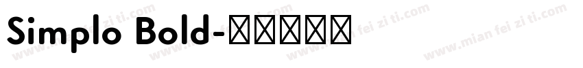 Simplo Bold字体转换